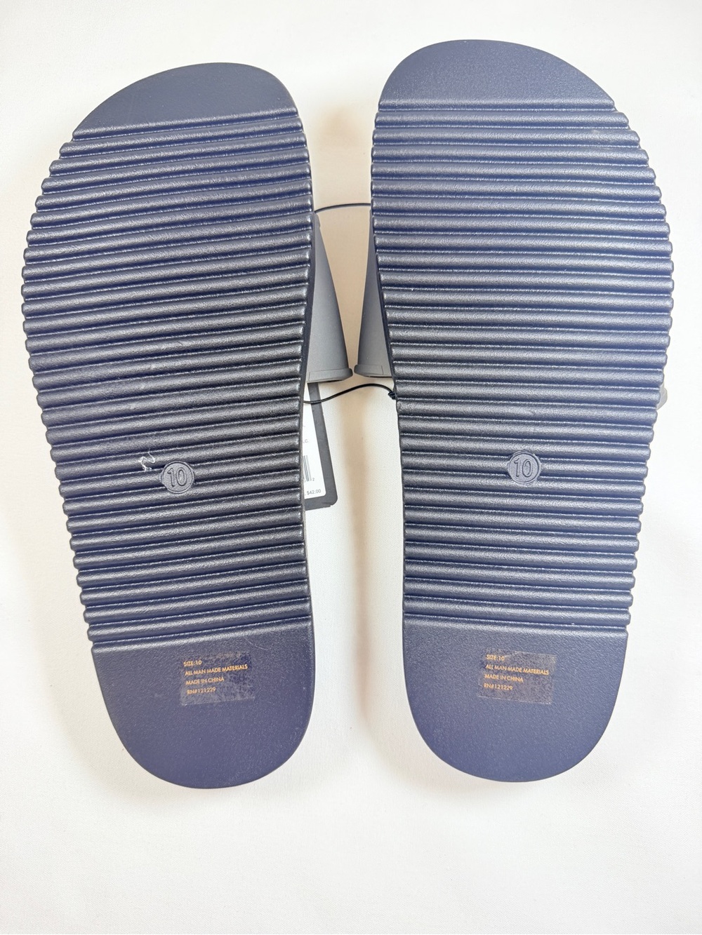 Bebe Women’s Gray Black Logo Pool Slide Sandals Size 10 NWT - Picture 6 of 6